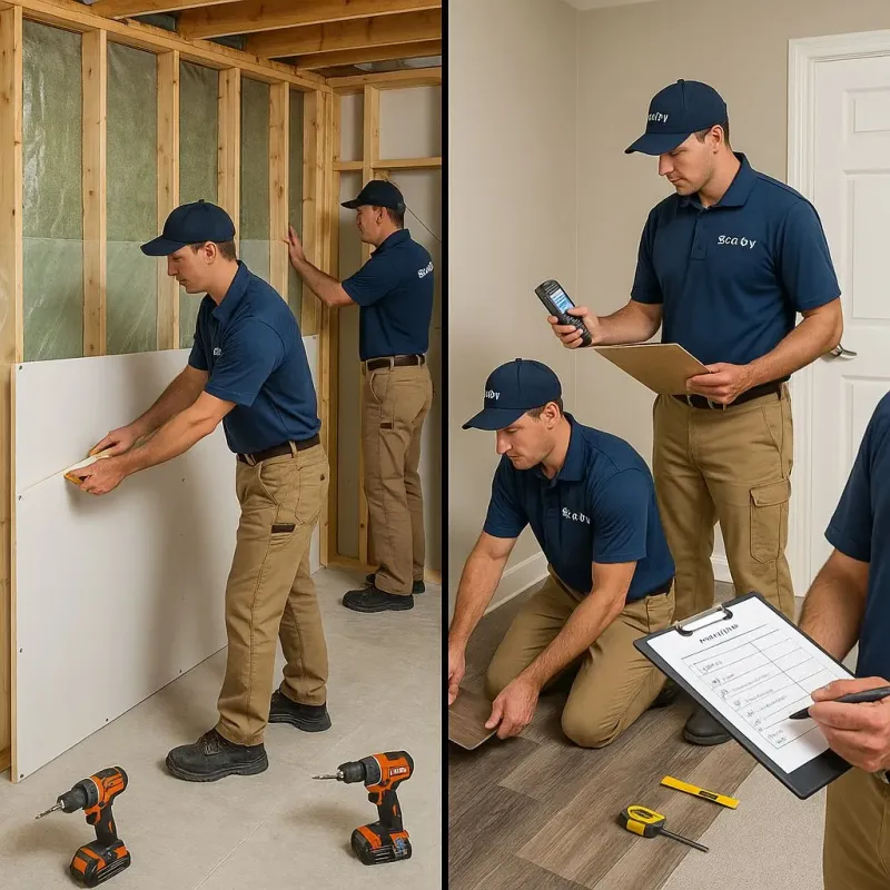 Repairs and Reconstruction process in New Baden, IL
